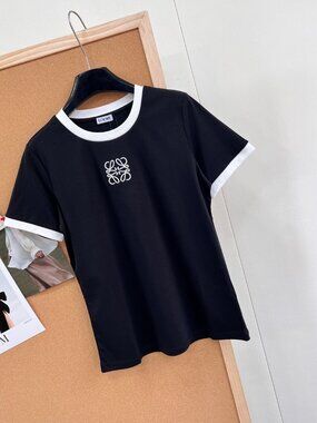 Miu Miu T-shirt, women's navy blue and white, size M